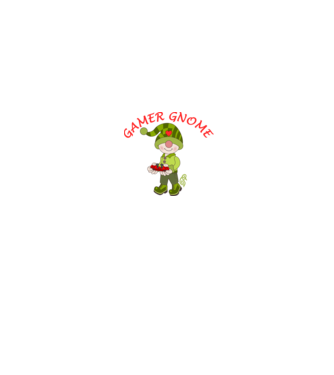 Gamer Gnome minta királykék pólón