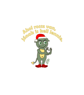 Jó és Rossz Grincs minta királykék pólón