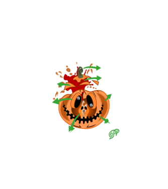 Tökfej Anatómia minta fehér pólón