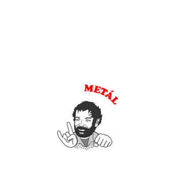 Csak a METÁL ad erőt, Bud Spencer minta fekete pólón
