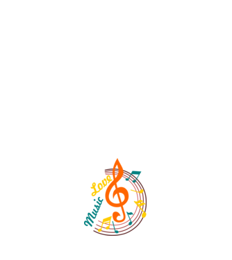 Love Music minta sötétkék pólón