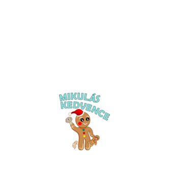 Mikulás Kedvence minta fehér pólón