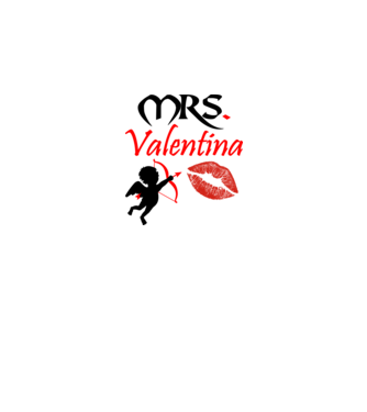 Mrs Valentina minta fehér pólón