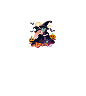 Halloweeni Pár minta fekete pólón