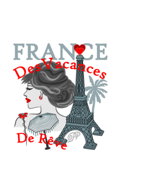 Francia Álomnyaralás minta sötétkék pólón