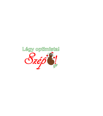 Légy Optimista Téli minta fekete pólón