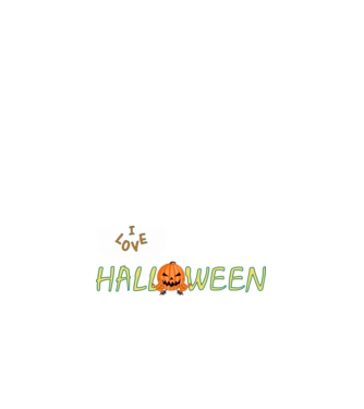 I love Metal Halloween minta fehér pólón