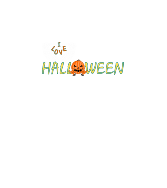 I love Metal Halloween minta fekete pólón