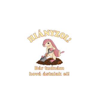 Ásó Tatu Hiányzol minta fekete pólón