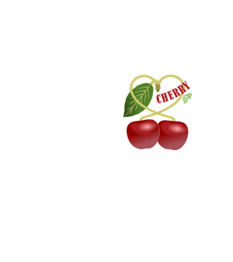 Cseresznye Szív minta neonsárga pólón