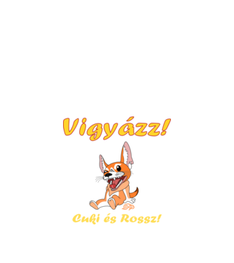 Cuki és Rossz minta királykék pólón
