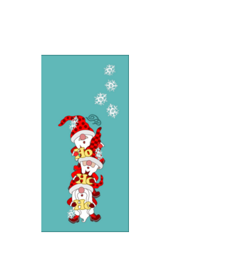 Ho Ho Ho Manók Telefontok minta fehér pólón