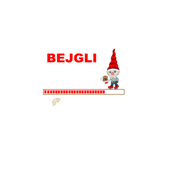 Begli és Manó minta királykék pólón