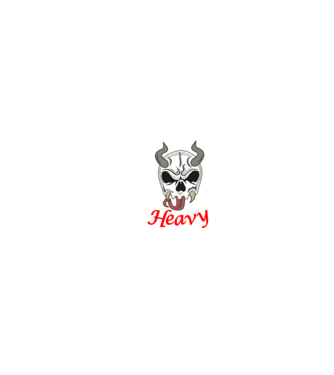 Heavy Metal EKG minta fekete pólón