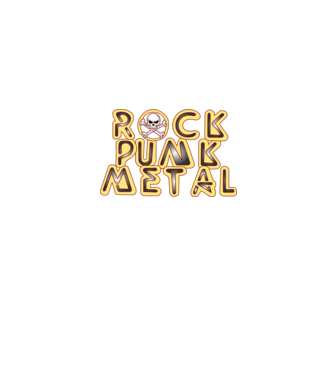 Rock Punk Metal minta farmerkék pólón