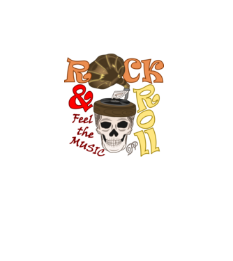 Rock Gramofon minta türkiz pólón