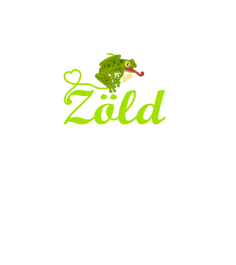 Zöld Béka minta zöld pólón