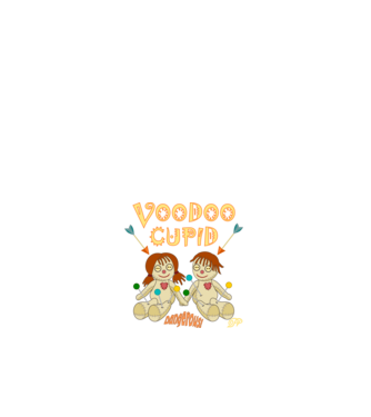 Voodoo Pár minta fehér pólón