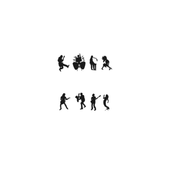 Rock and Roll Árnyak minta királykék pólón
