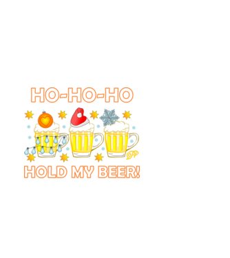 Hold My Beer Mugs minta fehér pólón
