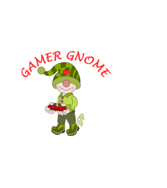 Gamer Gnome minta sötétkék pólón