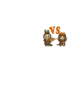 Chhichi VS  Zimomo (Labubu) minta neonsárga pólón
