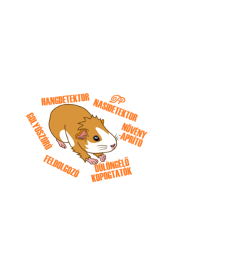 Tengerimalac Anatómia minta sötétkék pólón