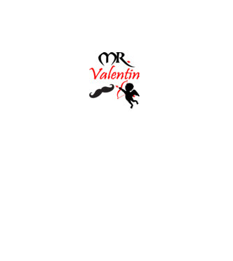 Mr Valentin minta fehér pólón