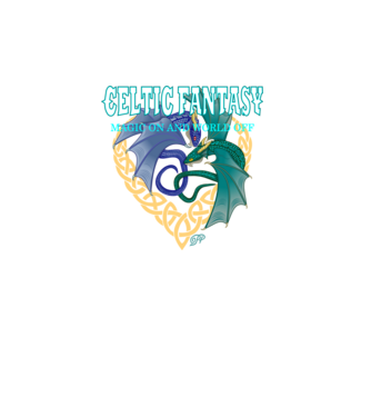 Celtic Dragon Fantasy minta türkiz pólón