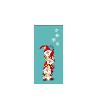 Ho Ho Ho Manók Telefontok minta homokszín pólón