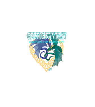 Celtic Dragon Fantasy minta fekete pólón