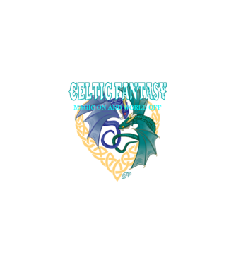 Celtic Dragon Fantasy minta fekete pólón