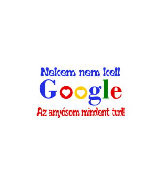 Tudás meg az anyós minta fehér pólón