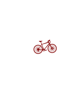 Biciklis Szívverés EKG minta fehér pólón