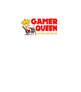 Gamer Queen minta fehér pólón