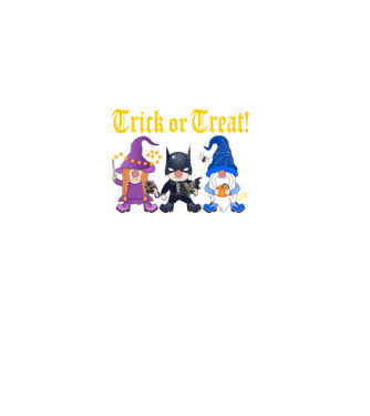 Trick Or Treat Gnome minta zöld pólón