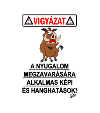Hanghatások és Nyugalom minta fehér pólón