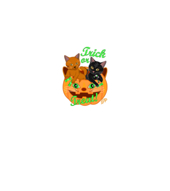 Trick or Treat Cicák minta királykék pólón
