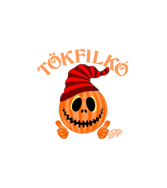 Tökfilkó minta fehér pólón