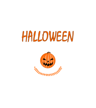 Halloweenra csont szív minta fehér pólón