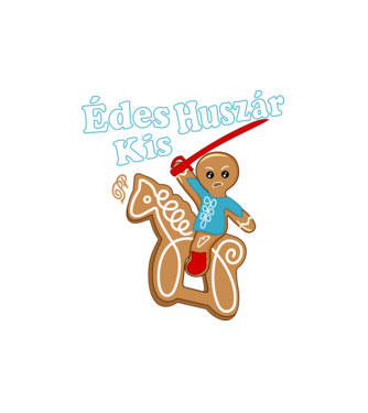 Édes Mézi Huszár minta fehér pólón