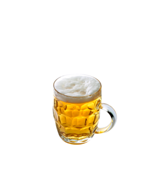 A válaszom sör fehér felirattal minta fehér pólón
