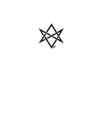 Asmodeus Démonszarv fekete minta fehér pólón