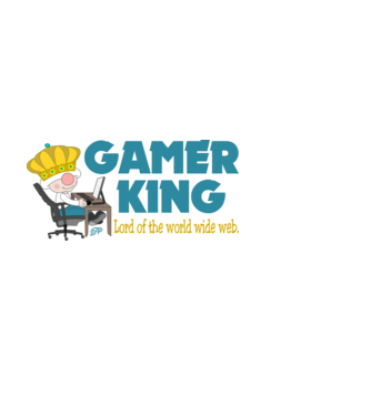 Gamer King minta fekete pólón