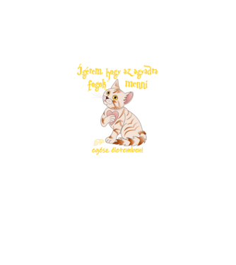 Ígéret minta fekete pólón