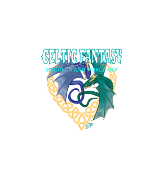 Celtic Dragon Fantasy minta fekete pólón