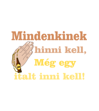 Hinni és Inni minta fehér pólón