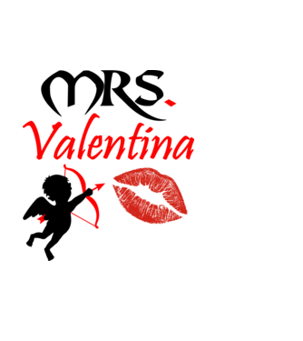 Mrs Valentina minta fehér pólón
