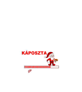 Káposzta és Manó minta fehér pólón