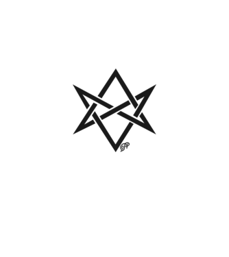Asmodeus Démonszarv fekete minta fehér/piros pólón
